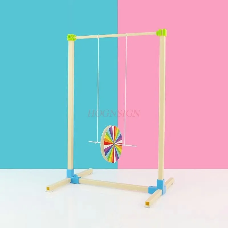 DIY line suspension mechanics balance toy structure model ornament tension anti gravity magic wooden frame