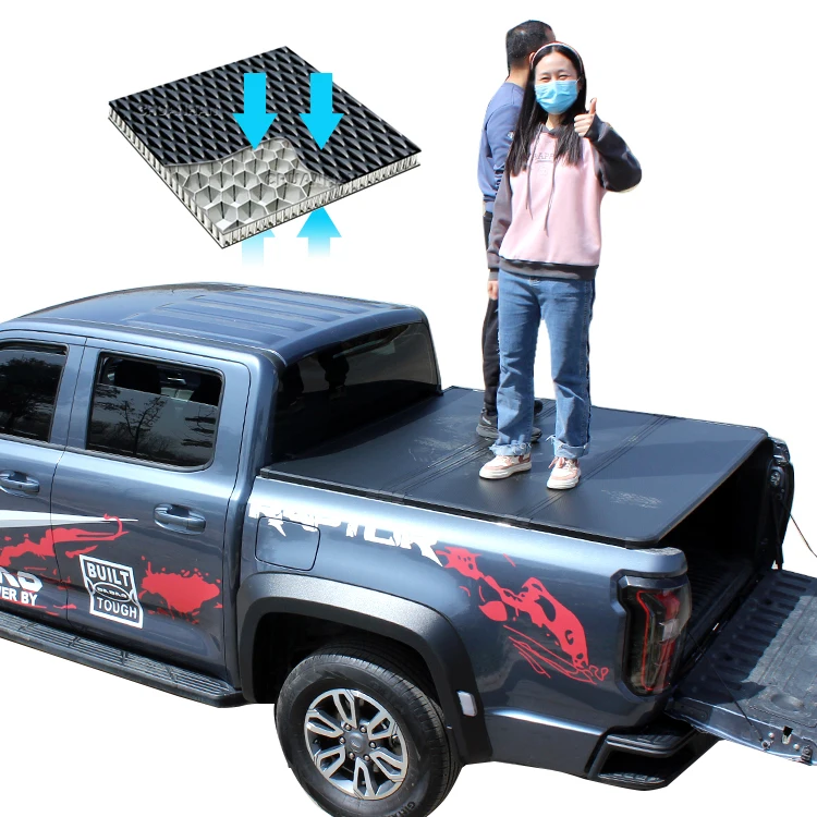 

Pickup Tri Fold Aluminum Backflip Hilux Hard Tonneau Cover Rolling Tonneau Cover for Ranger Maverick F150
