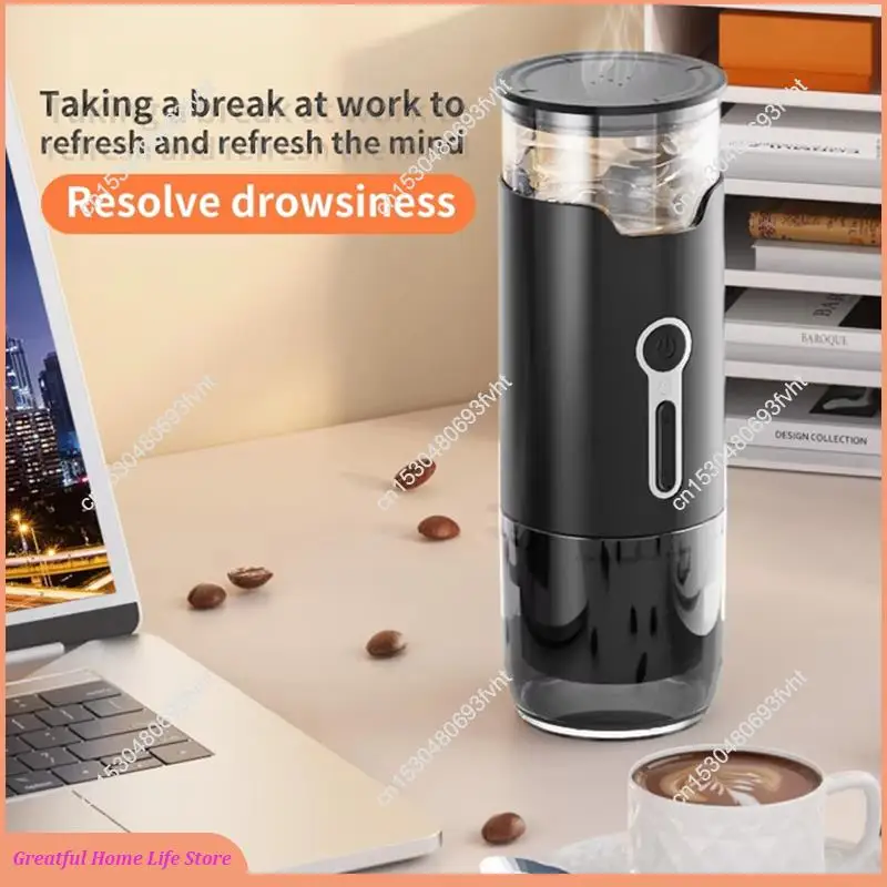 ماكينة صنع القهوة الكهربائية المدمجة AT59، كبسولة ومسحوق محمولة، تقنية التخمير السريع