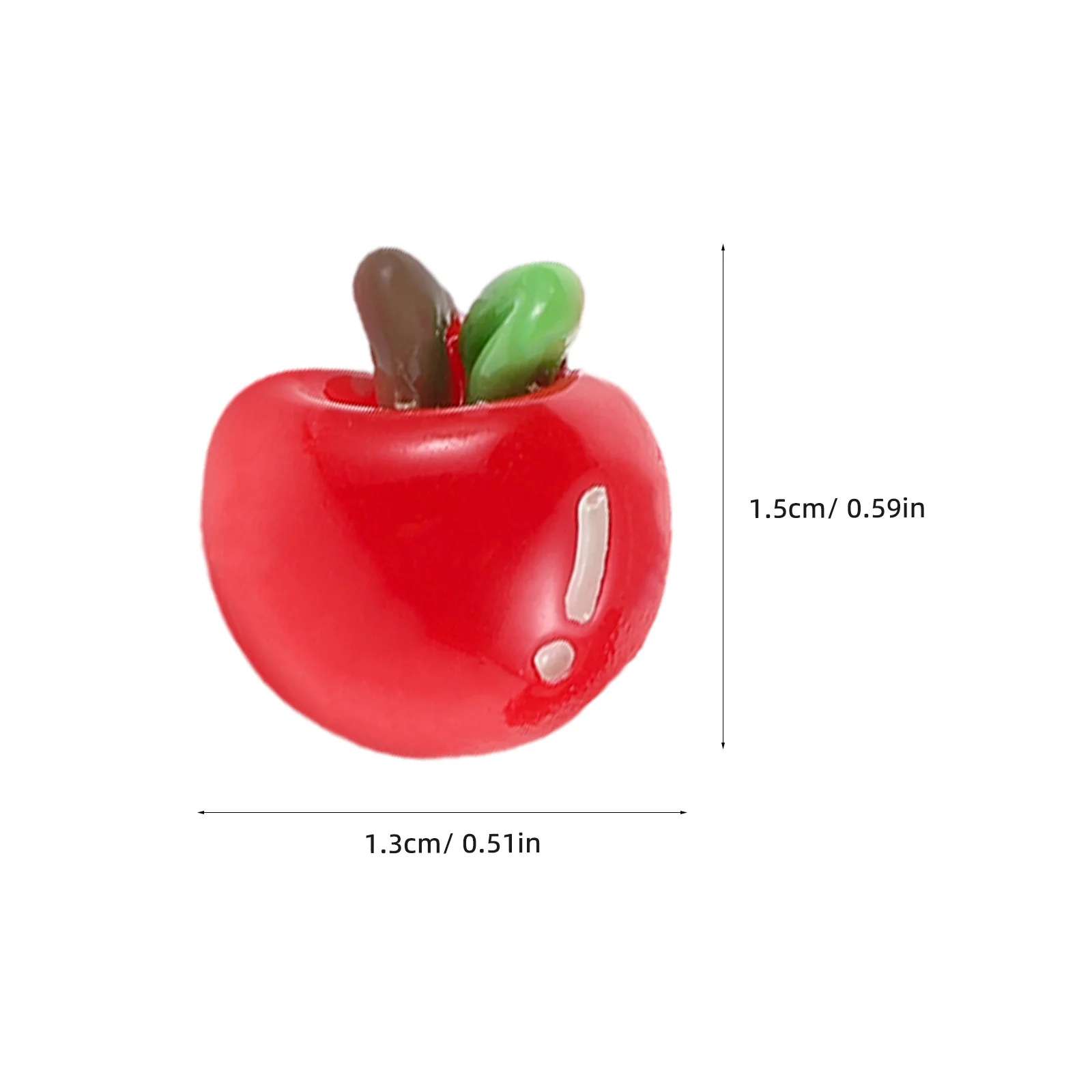 Realistyczne pinezki w kształcie jabłek, dekoracyjne szpilki, artykuły biurowe i domowe, realistyczny design 3D, stylowe akcesoria papiernicze.