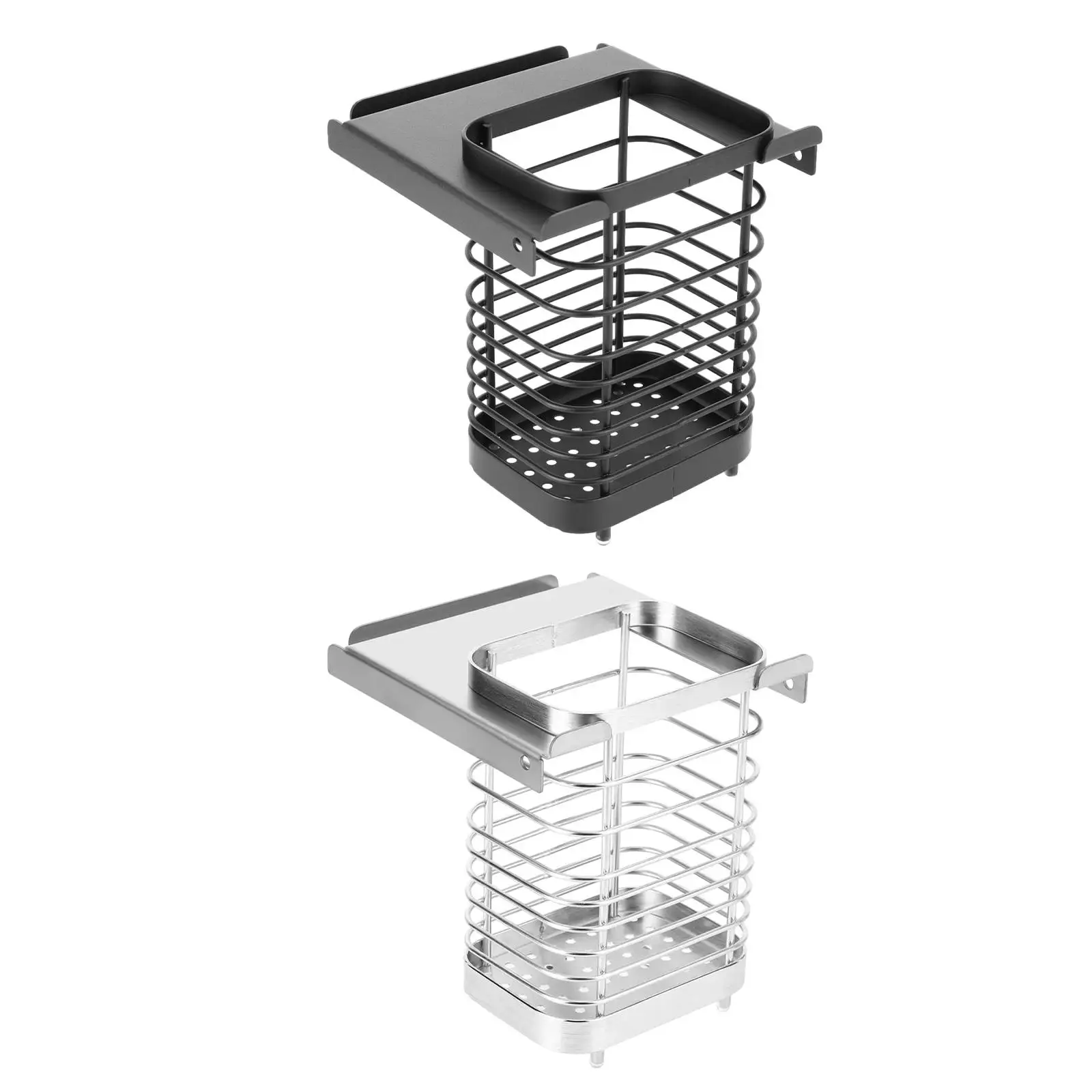 Chopsticks Cage Utensil Holder Flatware Storage Drainer Storage Basket Chopsticks Holder for Backpacking Travel BBQ Backyard