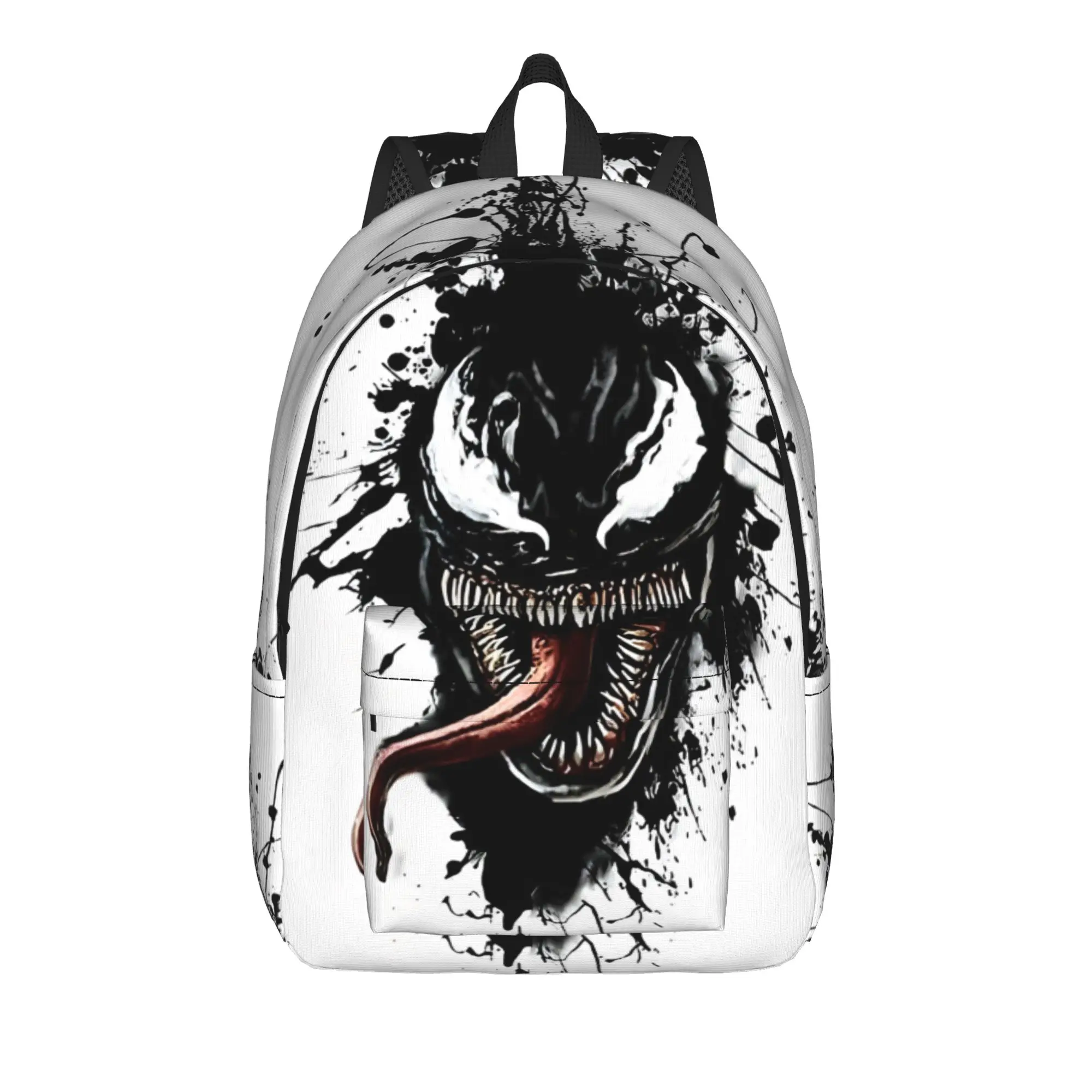 Mochila Retro Lavable Estilo Gótico Venom de Marvel para la Vuelta al Cole, para Hombres y Mujeres