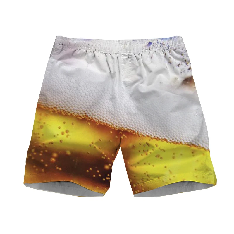 Beer Graphic Board Shorts Pants Men 3D Gulf Casual Printed Beach Shorts Summer Cool Surf Swim Trunks Hawaii Swimsuit Ice Shorts image 3