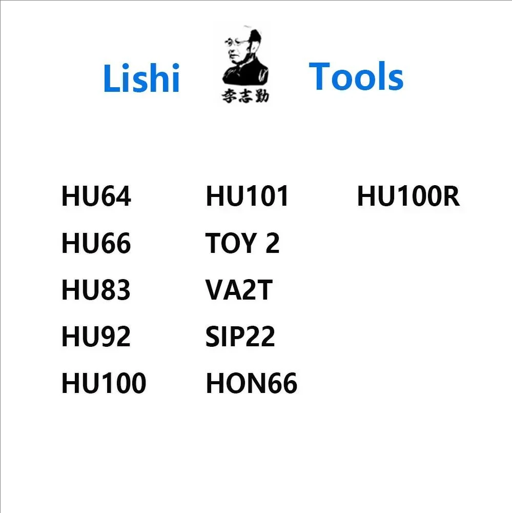 

Многофункциональный инструмент Lishi 2-в-1 для вскрытия замков HU64, HU66, HU83, HU92, HU100, HU100R, HU101, VA2T, SIP22, HON66, TOY2 TRACK