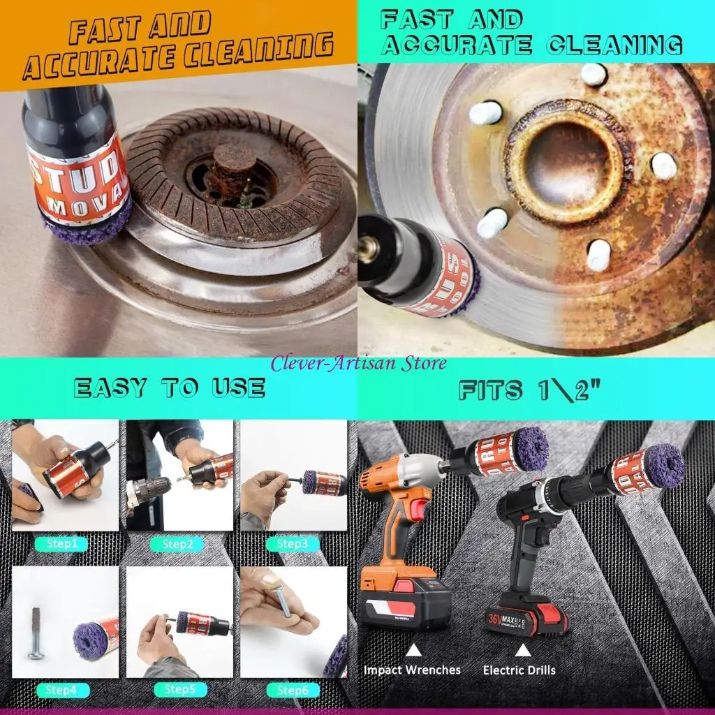 

E06B Paint & Rust Remover Stripper Car Drive Hub Derusting Tool Surface Cleaner