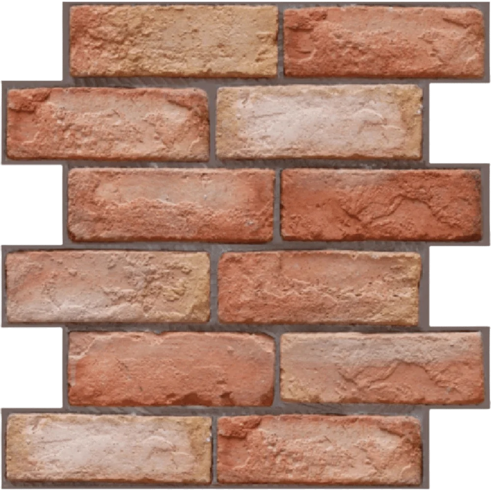 Waterproof 3D Imitation Brick Wall Stickers Lightweight PVC 30cmX30cm Self-Adhesive 3D Wall Panel Moisture-proof Self-adhesive