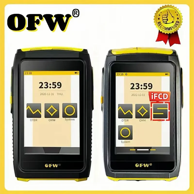 OFW Mini OTDR Active Fiber Field Test 1550nm 20dB 80km Reflectometer Touch Screen OPM VFL OLS  IFCD  Event Chart