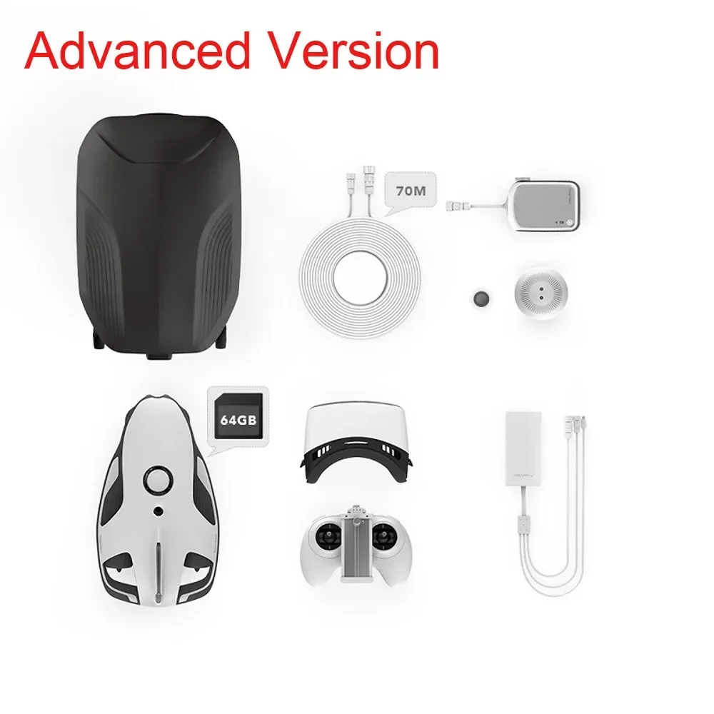 손으로 제어되는 원격 제어 카메라 보안 잠수함 매핑 페이로드 방수 대형 수중 GPS 드론 4k 모터 드론