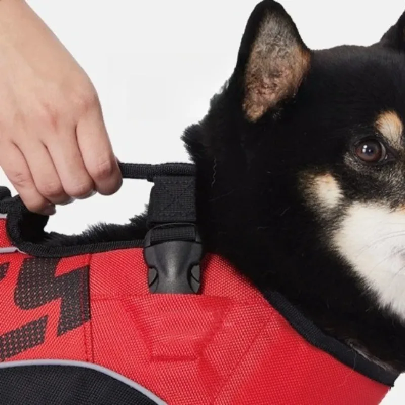 ‌Dog Life Jacket for Medium Large Dogs - Lightweight Waterproof Rip-Resistant Swim Vest with Quick Dry & Rescue Handle