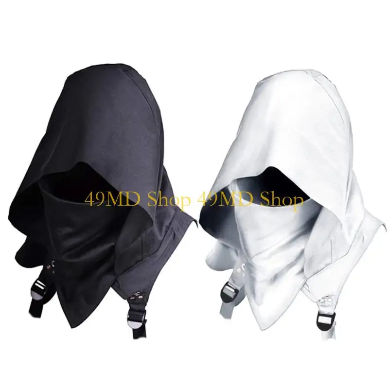 49MD Cowl Medieval Hooded Hat Knight Cosplay Role Playing