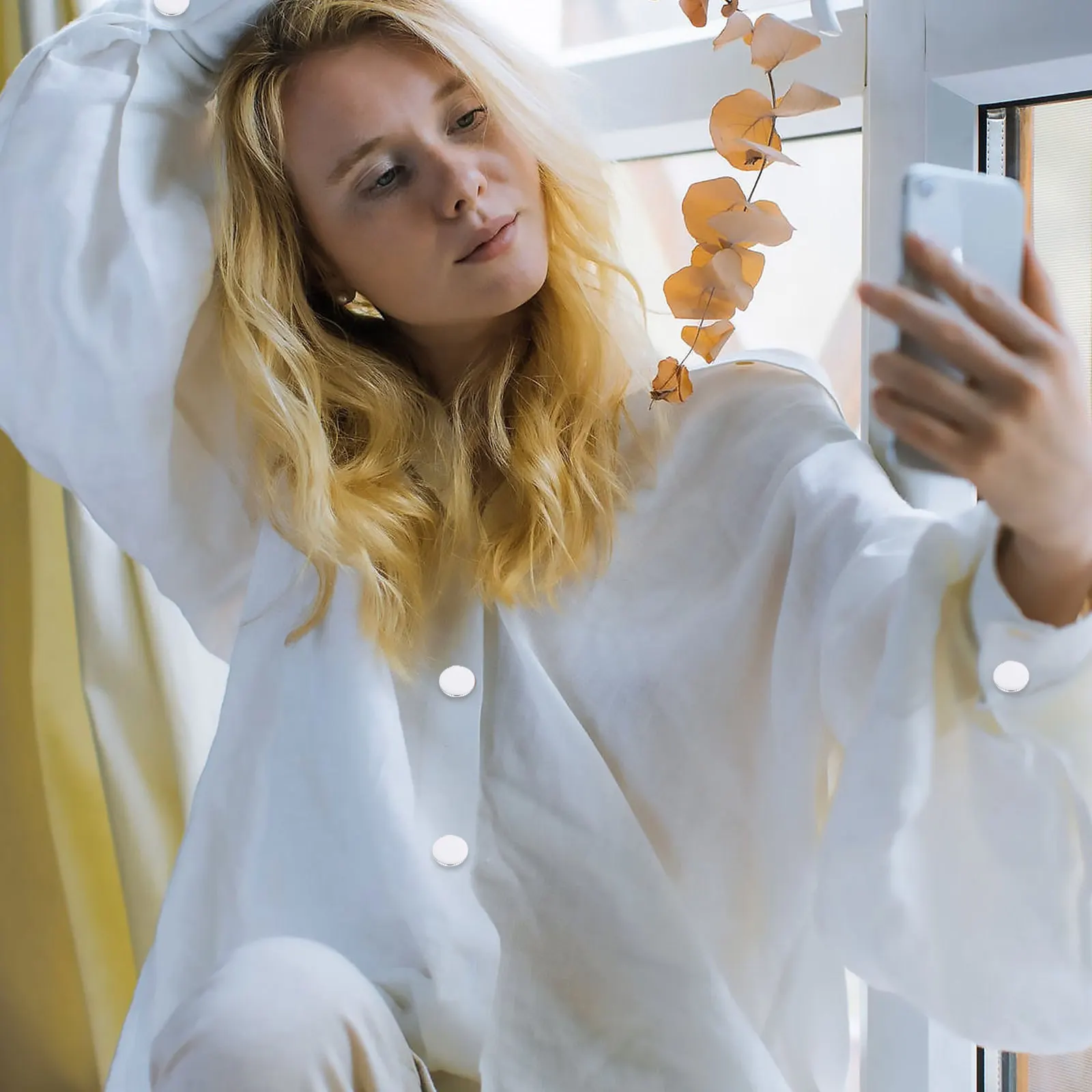 

12Pcs Adjustable Jean Metal Button Strong Corrosion Resistant Snap Closure for Jeans Wearable Pants Reusable No Tool Needed