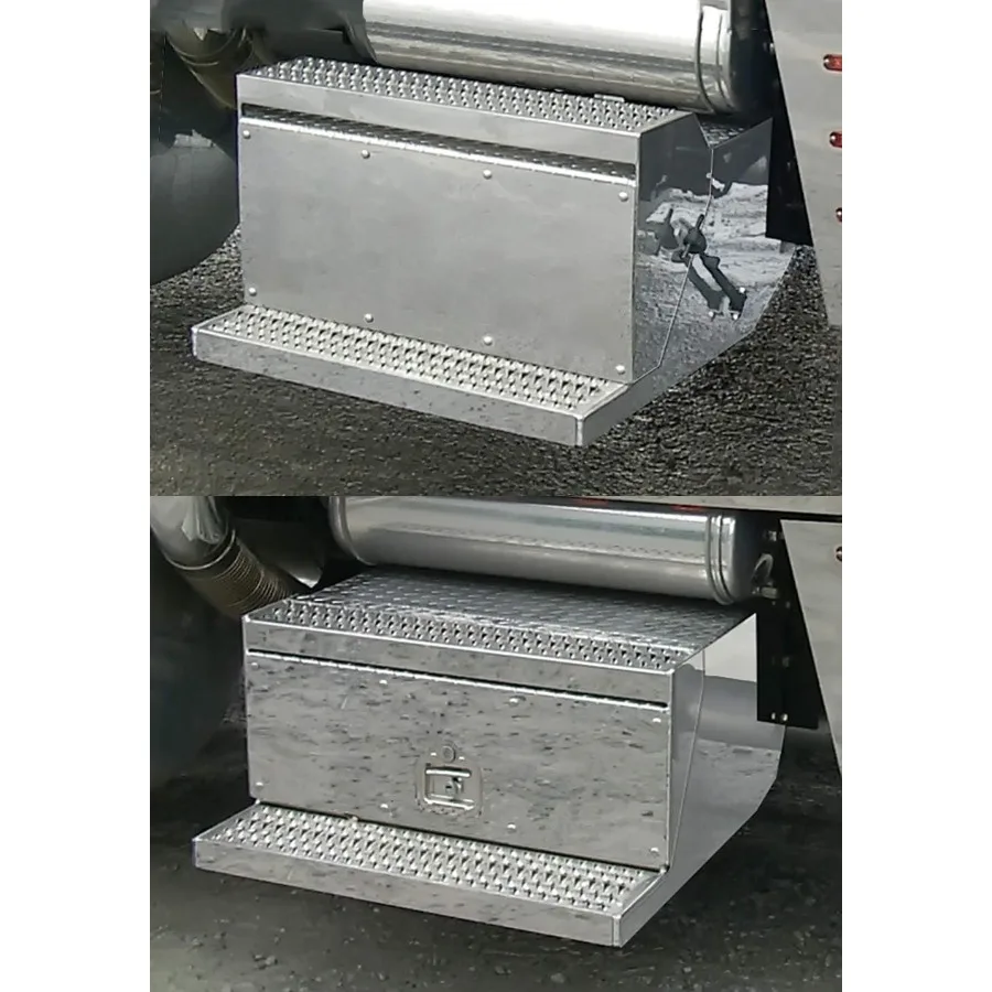 

RoadWorks Stainless Steel Battery and Tool Box Trims for Peterbilt 379 30058