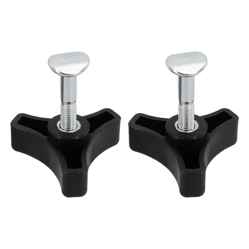 2Pcs Plastic Triple-Cornered Knob Handle Nut Bolt Replacement Accessories for Lawn Mower Machine