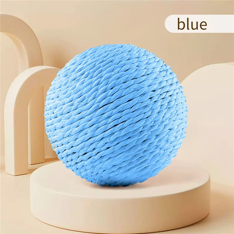 A93Z السبر التفاعلية السيزال القط خدش الكرة 10 سنتيمتر ل هريرة تنظيف الأسنان مكافحة لدغة مستلزمات الحيوانات الأليفة #5