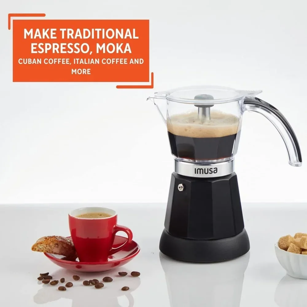 %a Imusa 3-6 Cup Electric Espresso Maker with Detachable Base