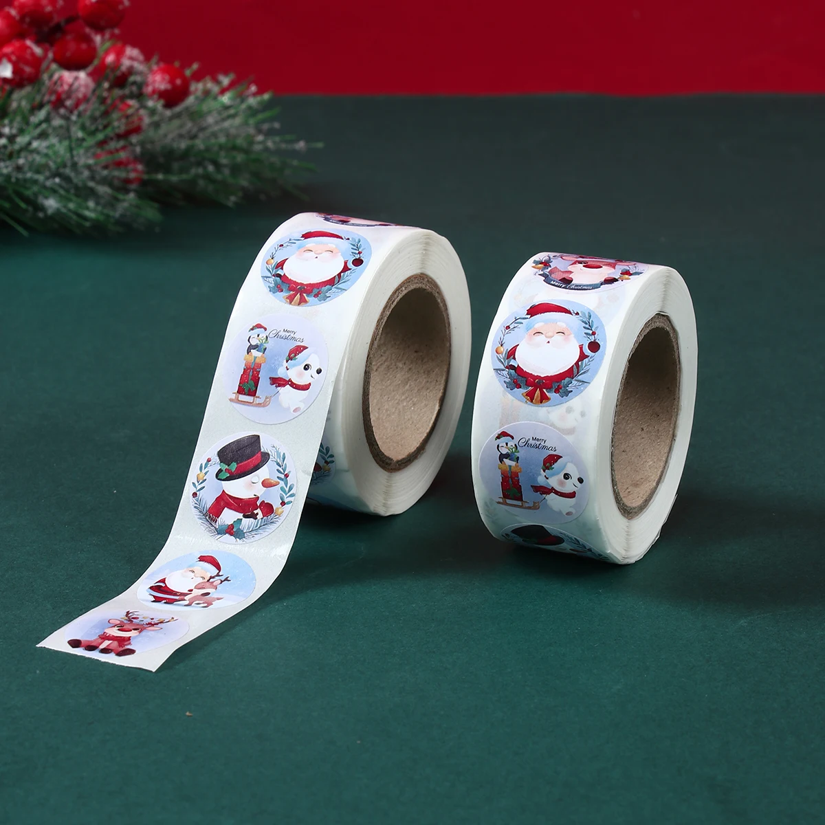 500pcs Christmas Gift Sticker Happy 2026 New Year Merry Christmas Gift DIY Gift Package Envelope Decoration Seal Labels Sticker