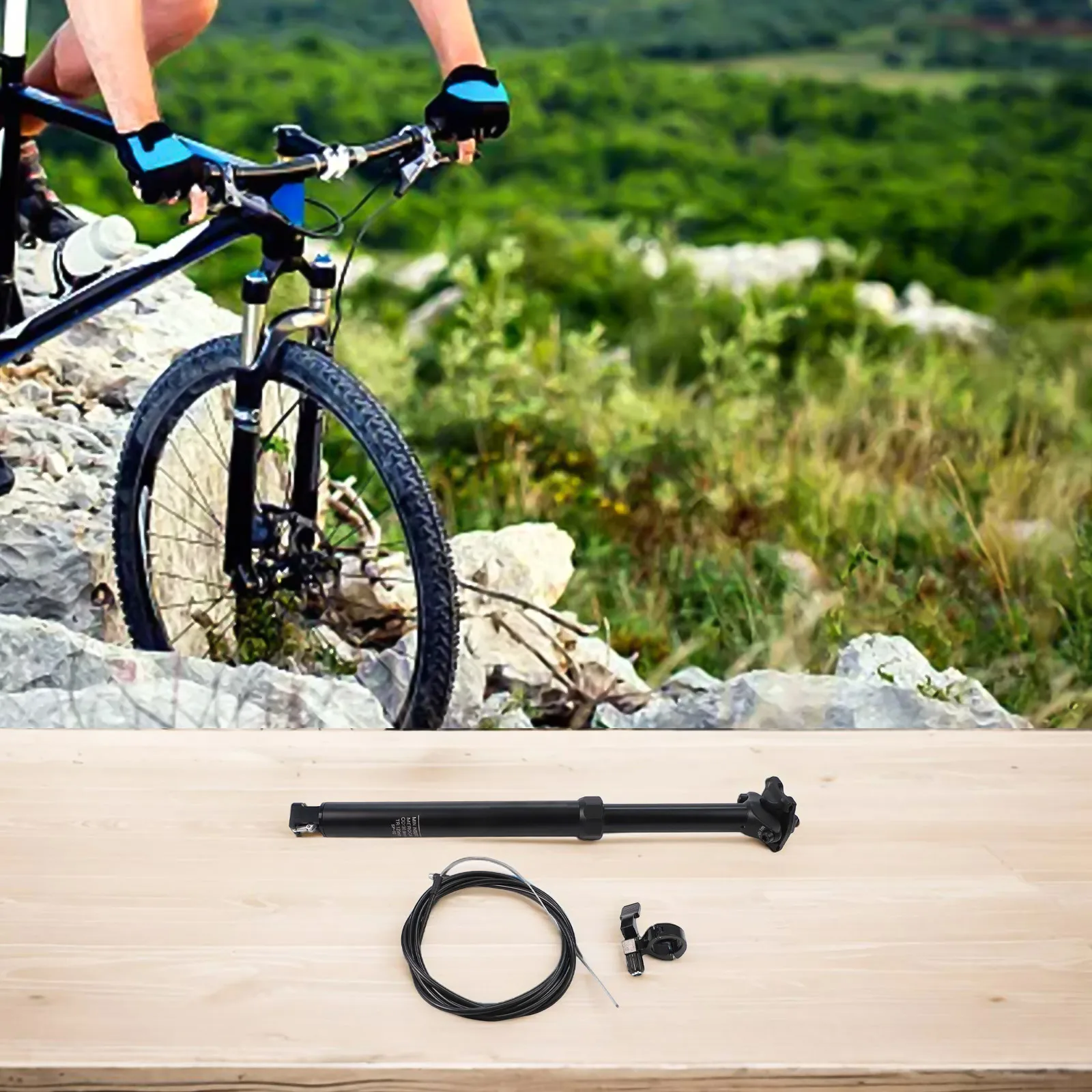 

Подседельный штырь из алюминиевого сплава, телескопический подседельный штырь для езды на велосипеде на открытом воздухе, простое управление, высокая несущая способность для велосипеда