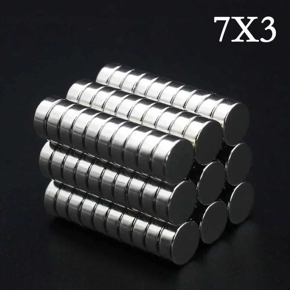 10/20/30/40/50Pcs 7x3 Neodymium Magnet 7mm x 3mm N35 NdFeB Round Super Powerful Strong Permanent Magnetic imanes Disc 7*3