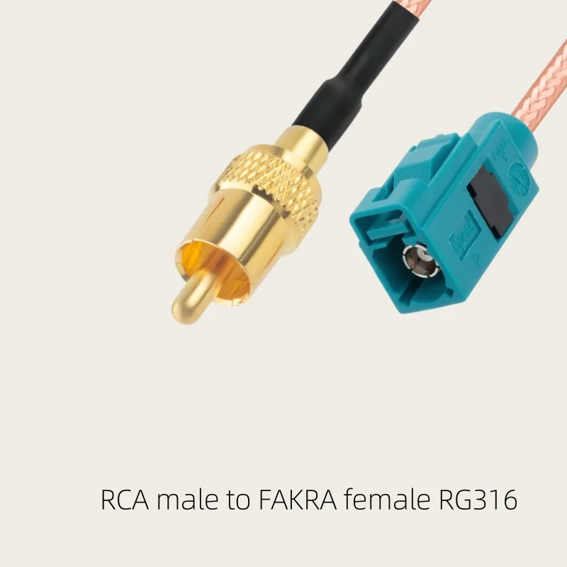 RCA to FAKRA/SMA Male And Female RG316 Cable for Car 360 Panoramic Camera Line