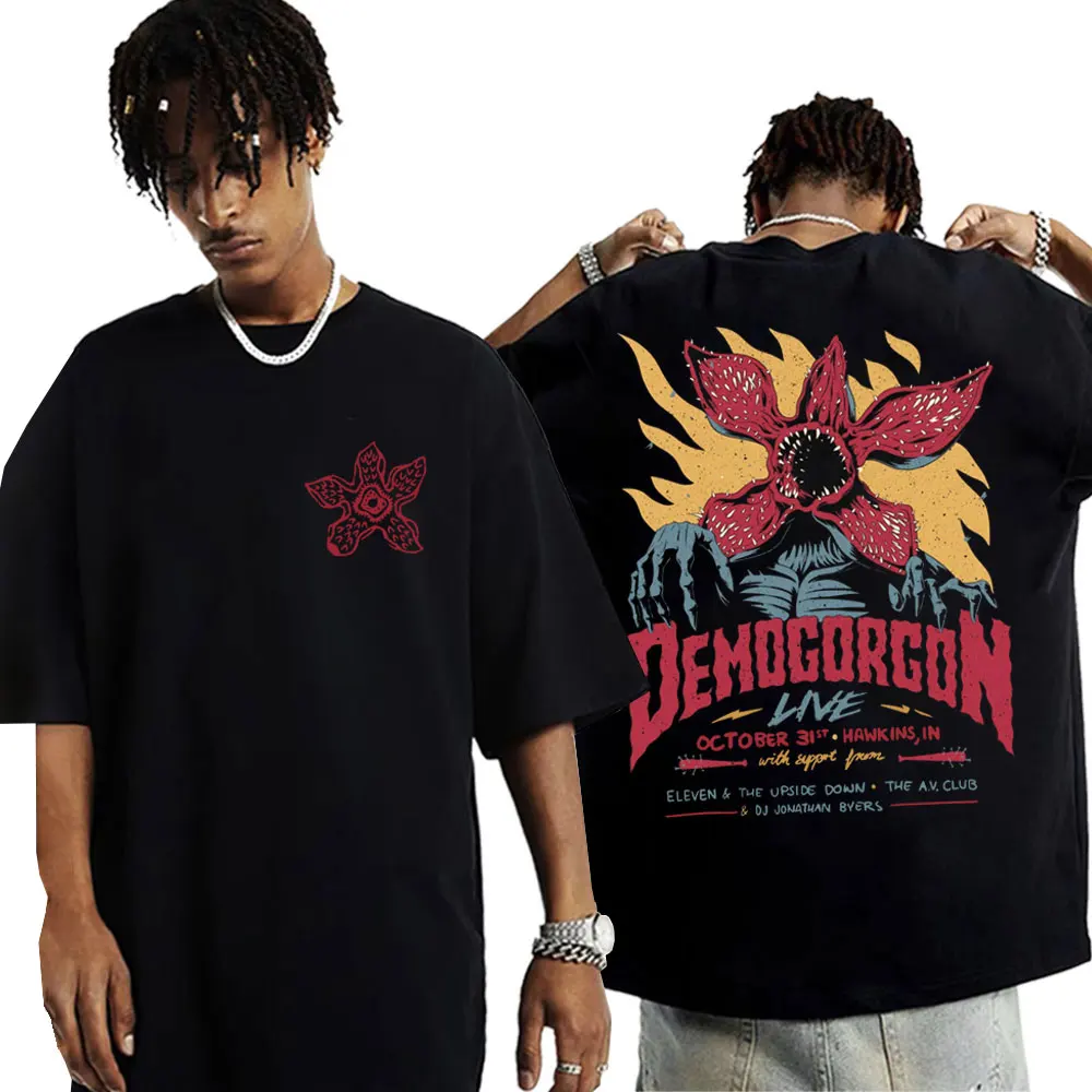 

Eddie Munson The Demogorgon T-shirt Cannibal Flower Monster Graphic T-shirts Men Women Vintage Oversized T Shirts Short Sleeve