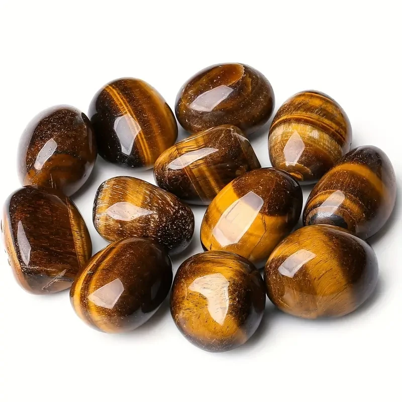 Tiger Eye Tumbled Polished Natural Crystals Home Decoration, Vase Filling, and Festive Gifts