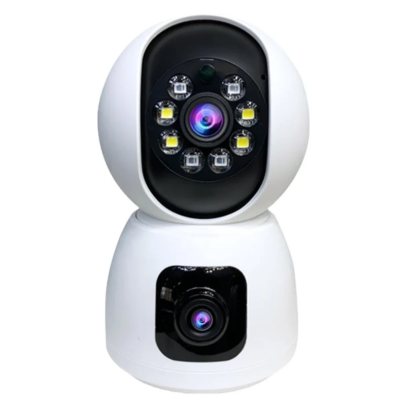 Eseecloud-cámara domo PTZ IP inalámbrica para seguridad del hogar, Monitor de bebé con detección humanoide ia a todo Color, lente Dual, UHD, 4MP, aplicación Eseecloud