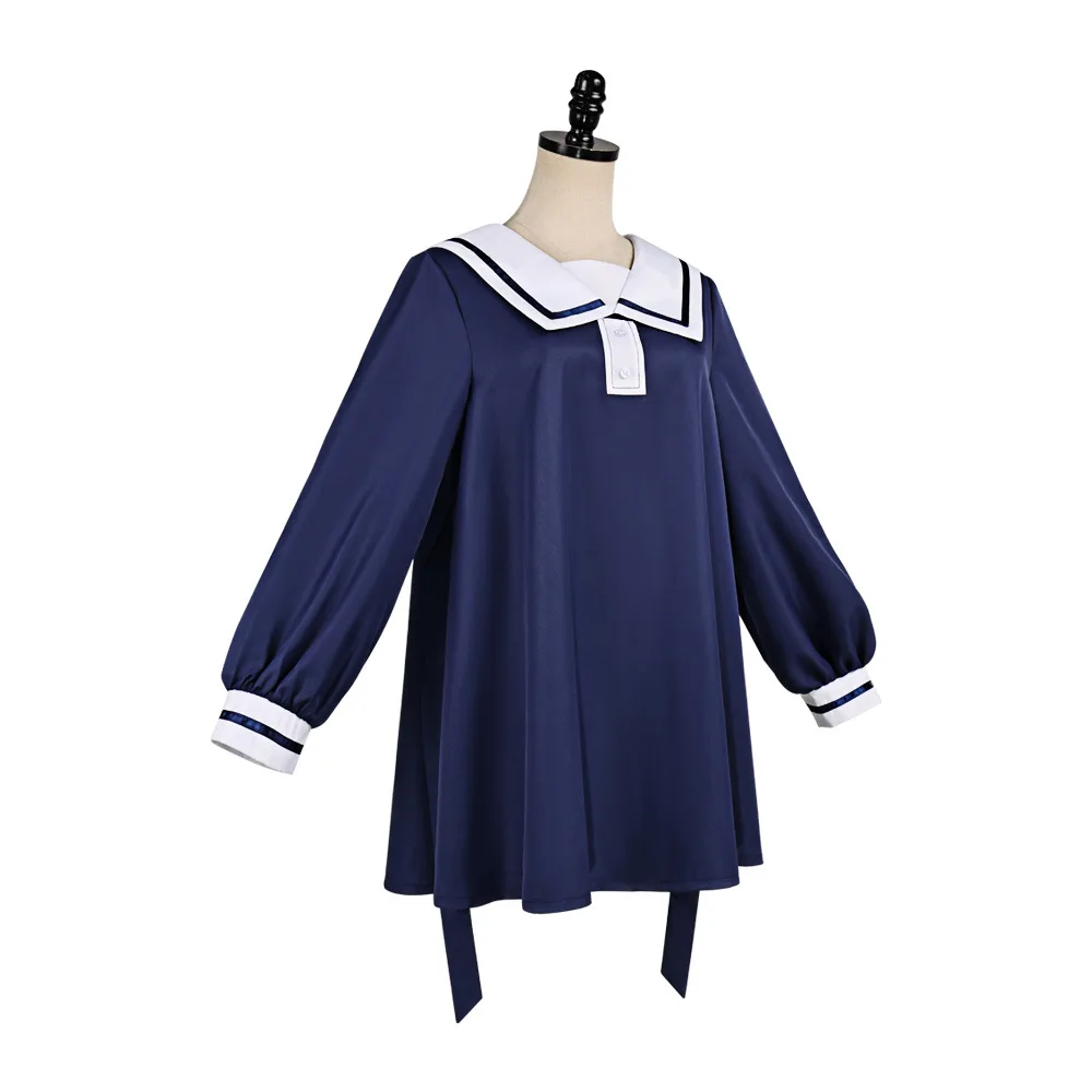Anime I Want To Love You Till Your Dying Day Mimi Kagari Cosplay Costume Sheena Totsuki Role Play Uniform Navy Blue Sailor Dress - view 4