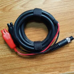 Cable de alimentación de 3 metros para Daiwa/ Shimano, carretes de pesca eléctricos, Cable de alimentación, línea de conexión de batería, conectores dobles, piezas de Cable