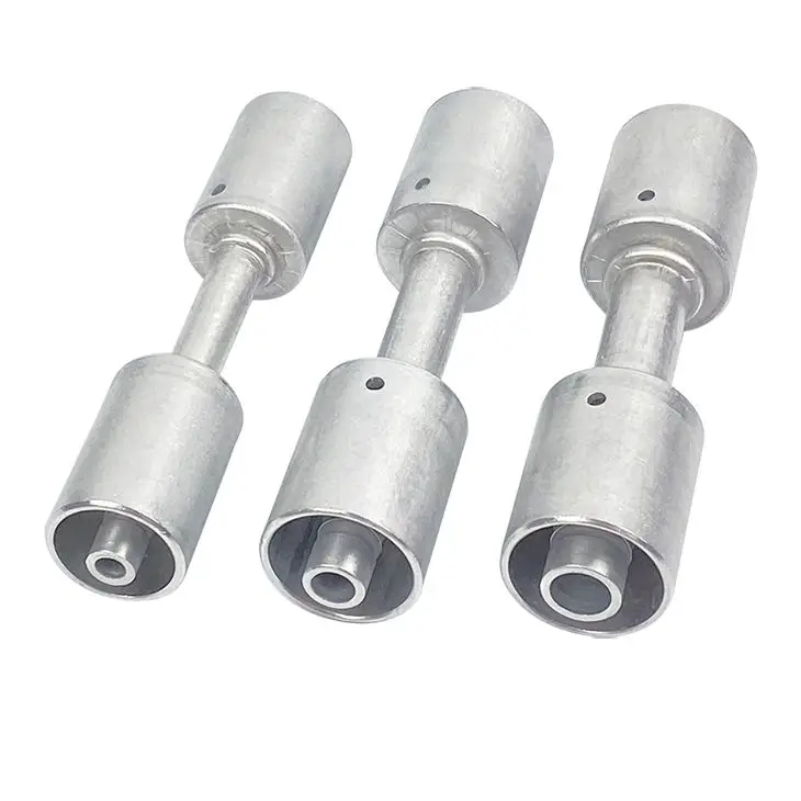 #6 #8 #10 AC Aluminum Fitting Straight Beadlock Splice Fittings for A/C Standard Barrier Hose 3/8 1/2 5/8