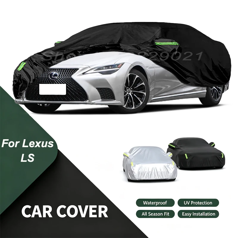 Car Cover For Lexus LS Waterproof Dustproof Outdoor Protection, UV Snow Sun Resistant Auto Exterior Cover Car Sunshade