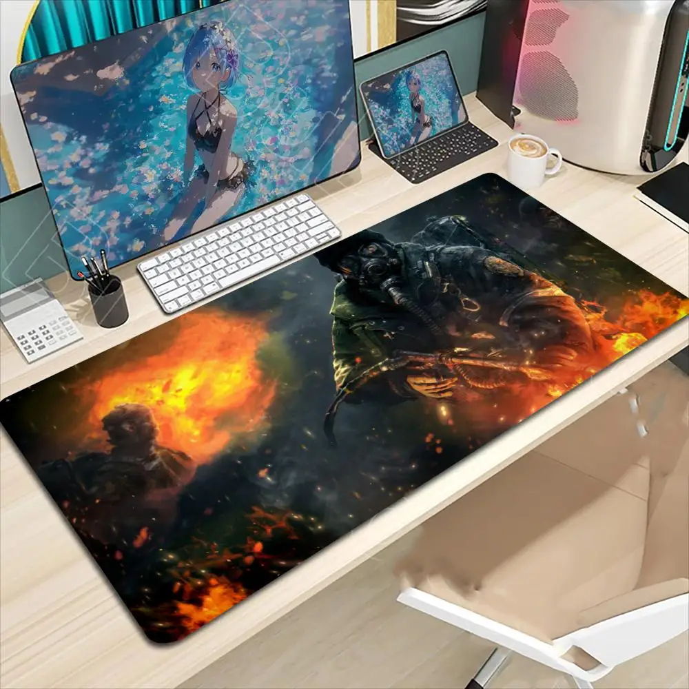 

anime special forces Mouse Pad Large Computer Office Game Table Mats Rubber Anti-slip Gaming Keyboard Mousepads Long Desk Pads