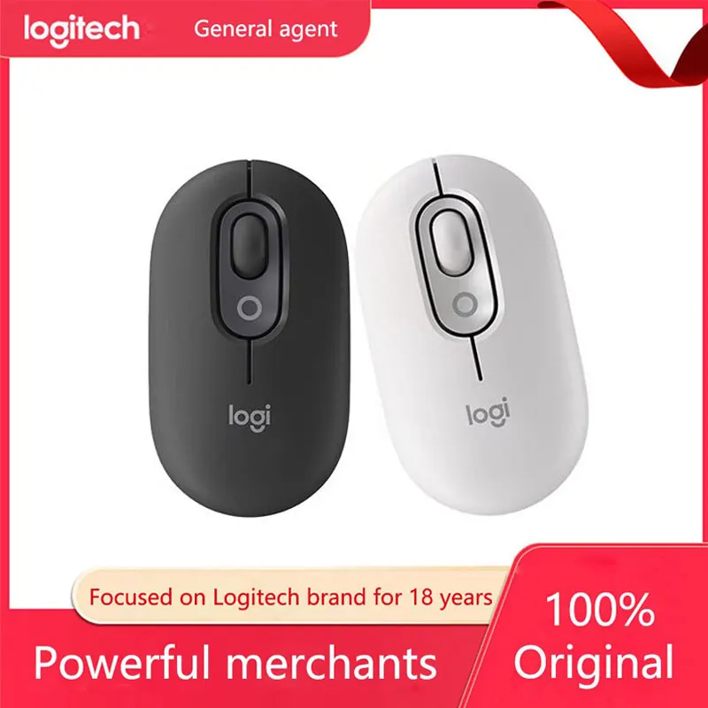 로지텍 마우스 무선 블루투스 마우스 태블릿, 사무실 노트북 크로스 스크린 작동, 작고 귀여운 휴대용