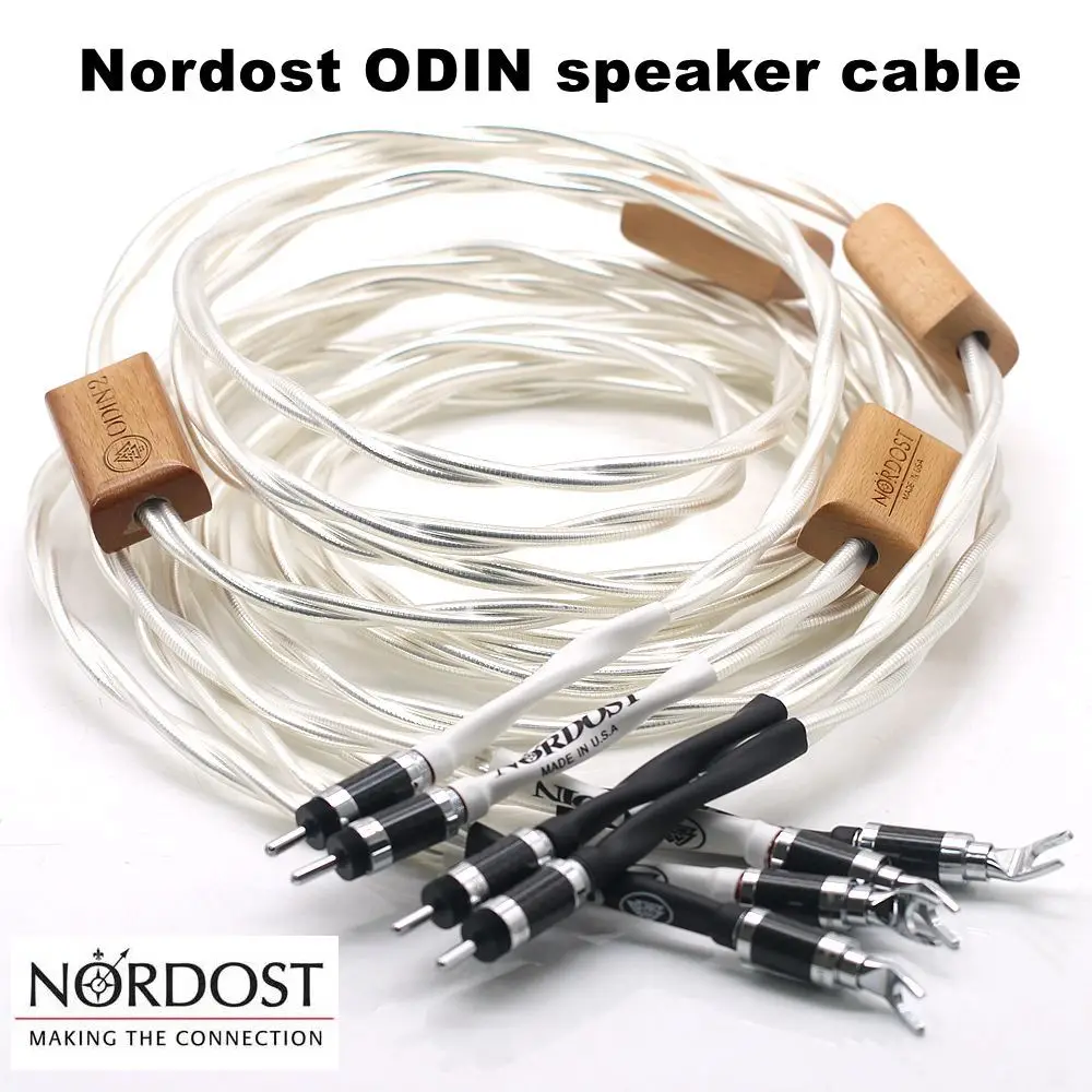 Nordost ODIN2 Flagship Speaker Cable 7N Sterling Silver Power Amplifier Speaker Interconnection Upgrade Cable Independent 4PCS