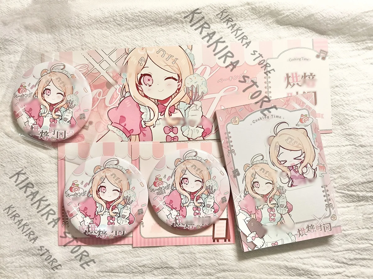 

Danganronpa Kaede Akamatsu Saihara Shuichi Badge Anime Brooch Acrylic Standing Cosplay Emblem Ticket Stub Breastpin Set Gifts