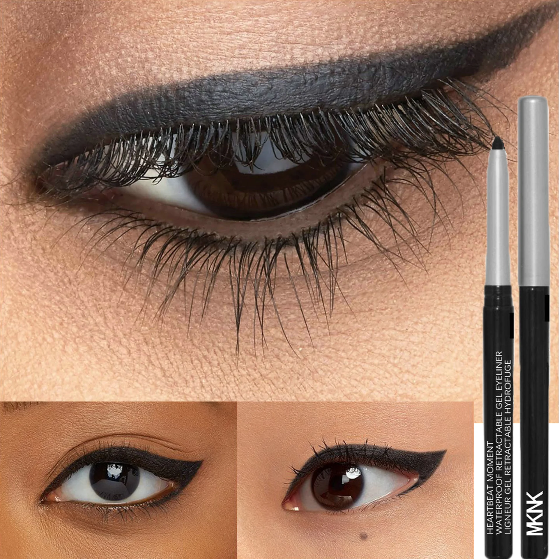 Schnelltrocknender, wischfester, mattschwarzer, wasserfester und langanhaltender Eyeliner-Stift mit hoher Pigmentierung – die perfekte Augen-Make-up-Werkzeuge_voghion.com