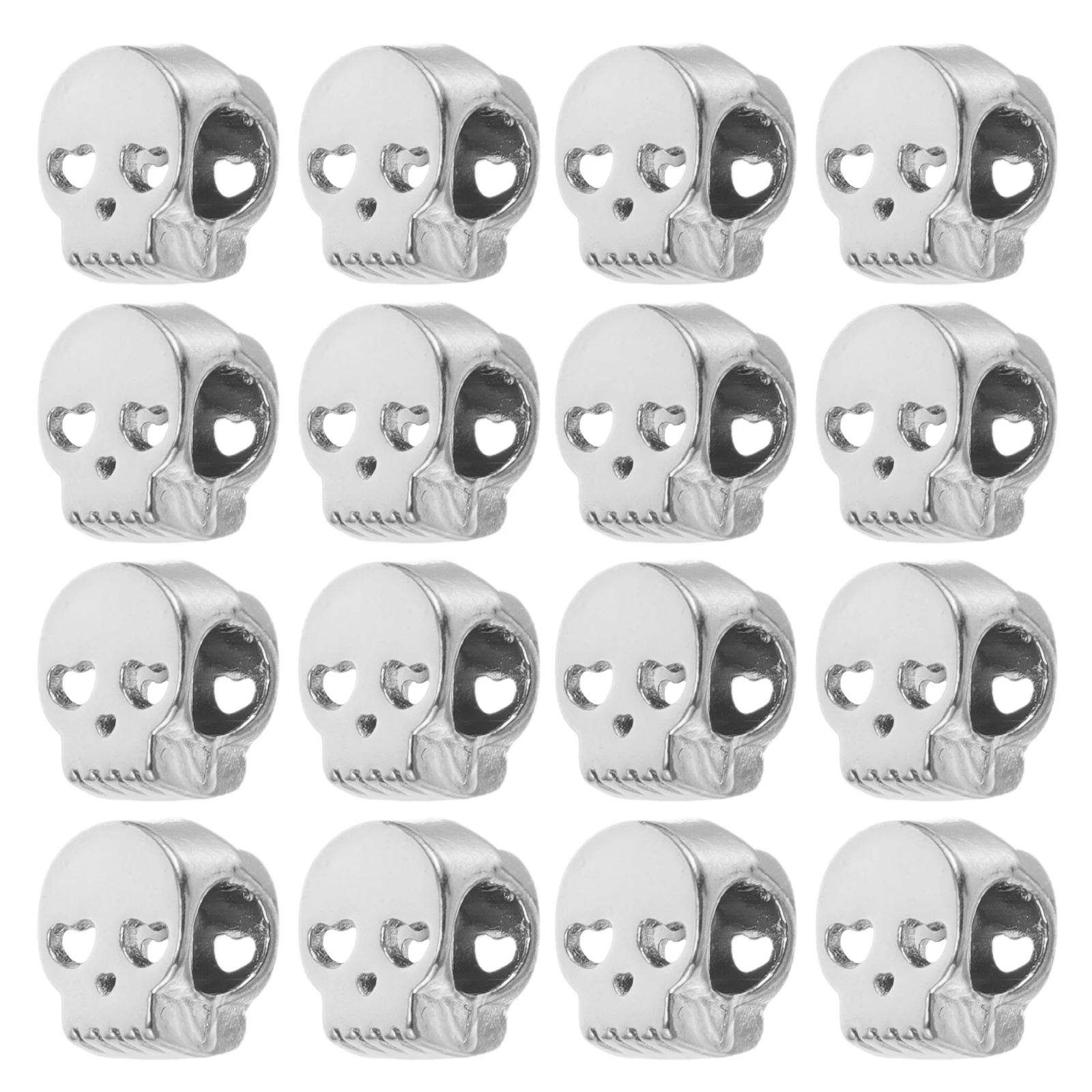 

100pcs Skull Beads Head Halloween Beads for Jewelry Making Assortment Beading Bracelet Chain Necklace DIY Supplies