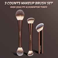 MAANGE Facial Makeup Brushes Set Double Head Powder Blush Foundation Brushes Skin-friendly Brush Soft Fiber Hair Cosmetic Beauty