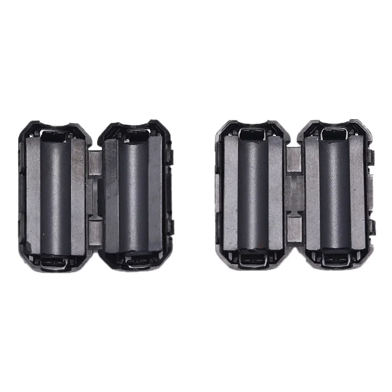 2pcs Black 5mm Ferrite Core Ring Bead Filter Clip-on Noise EMI RFI Cable Clip for Noise Reduction