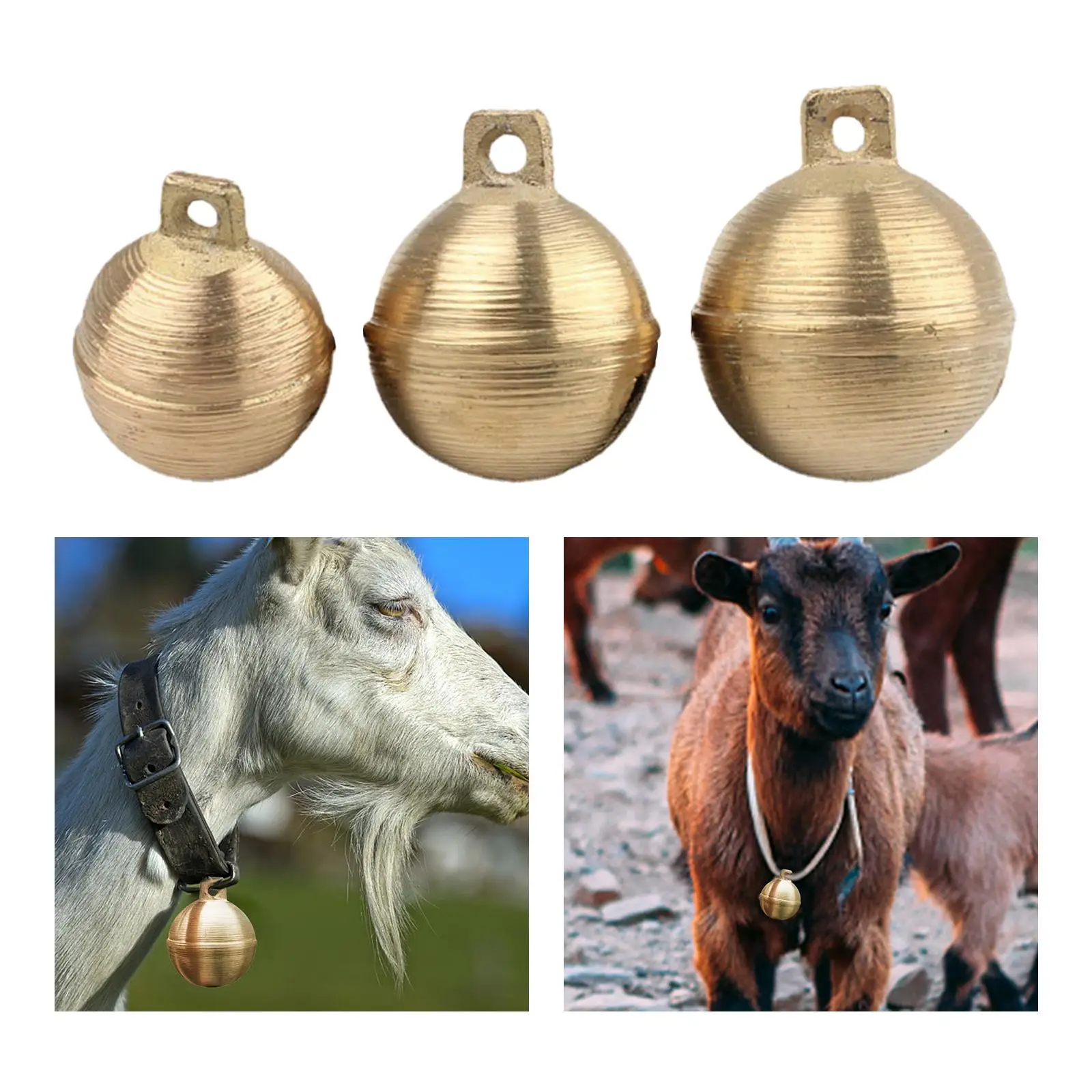 Grazing Bell Spherical Vintage Style for Horse Livestock Pets Accessories