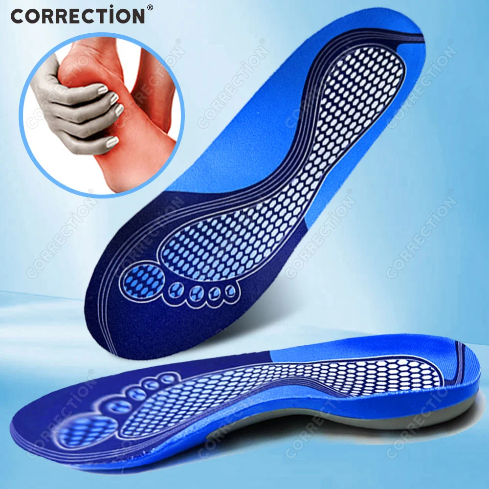 Orthopedic Insole Thickened Arch Support Shoes Pad for Flat Feet EVA Sport Shock Absorption High Elastic Wear Resistant Foot pad