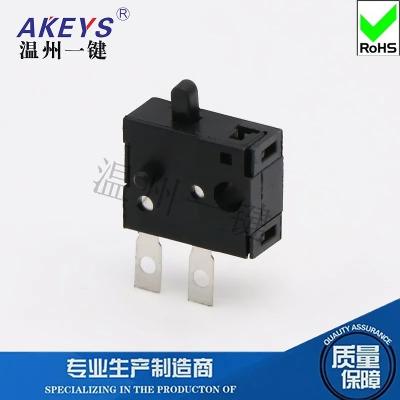 10pcs KFC-W-13 No Handle Limit Detection Switch Electric Reset Miniature Switch 6.5*8 Two Feet Straight Plug No Lock