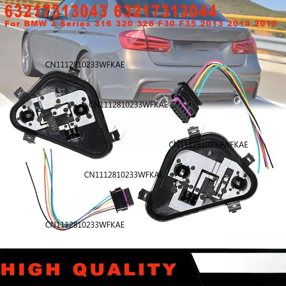 For BMW 3 Series F30 New Rear Light Bulb Holder Socket with Circuit Board Connector Plug 63217313043 63217313044 Car Accessories