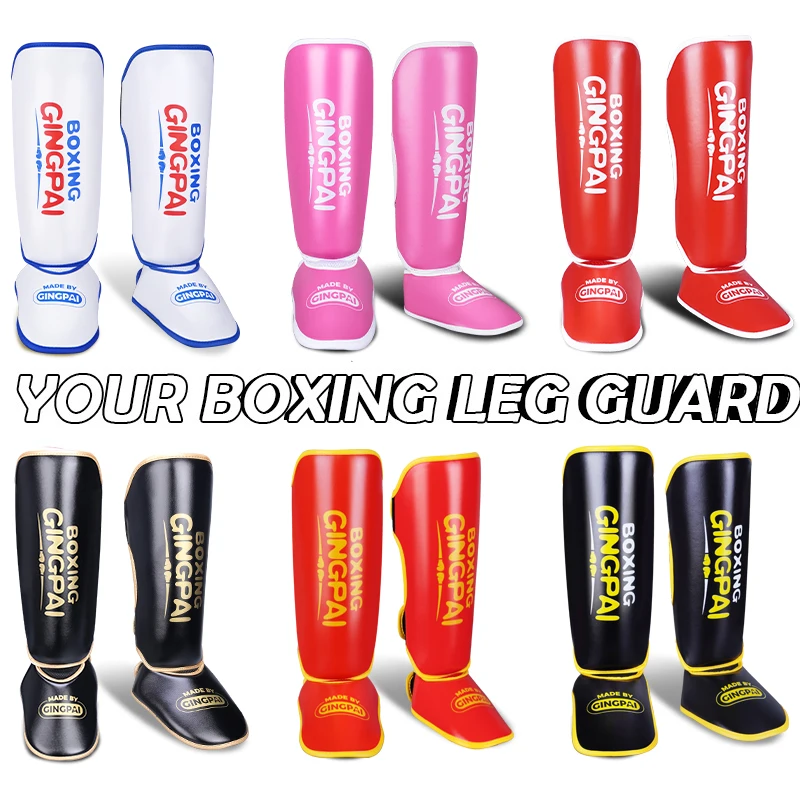 1 Pair Child Boxing MMA Muay Thai Shin Guards Kids Kickboxing Martial Arts Fight Training Leg Protector Protective Equipment