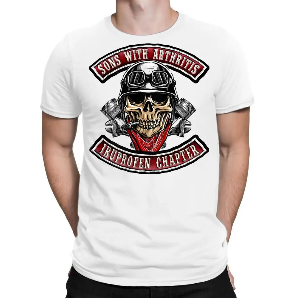 Ibuprofen Chapter Biker Skull T-Shirt Anime Graphic T-shirts for Men Clothing Women Tees Y2K Tops Unisex Summer