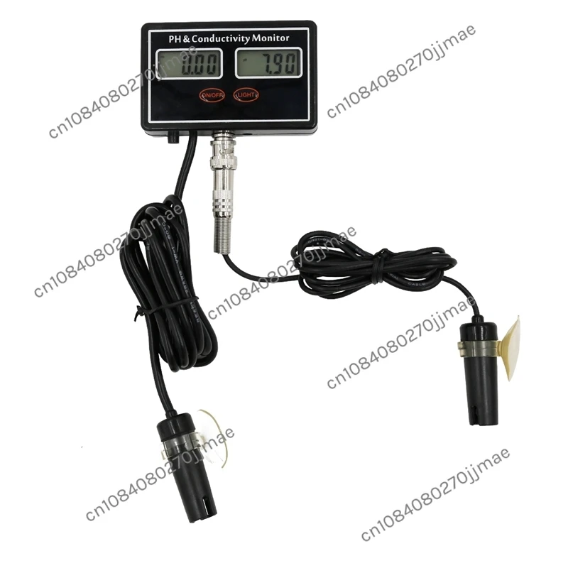 Online Digital PH EC Conductivity Monitor Accuracy pH EC LCD Real-time Fish Tank Aquarium Hydroponics Water Quality Tester Tools