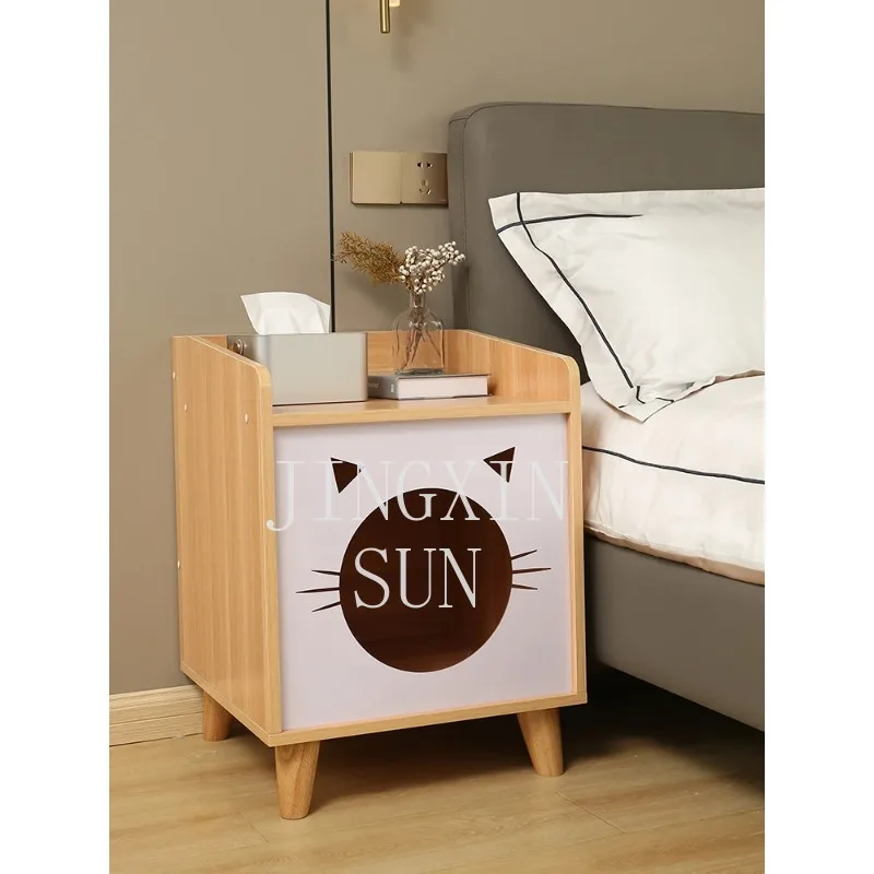 Solid wood cat nest bedside table integrated closed cat climbing rack shares indoor Four Seasons General pet products