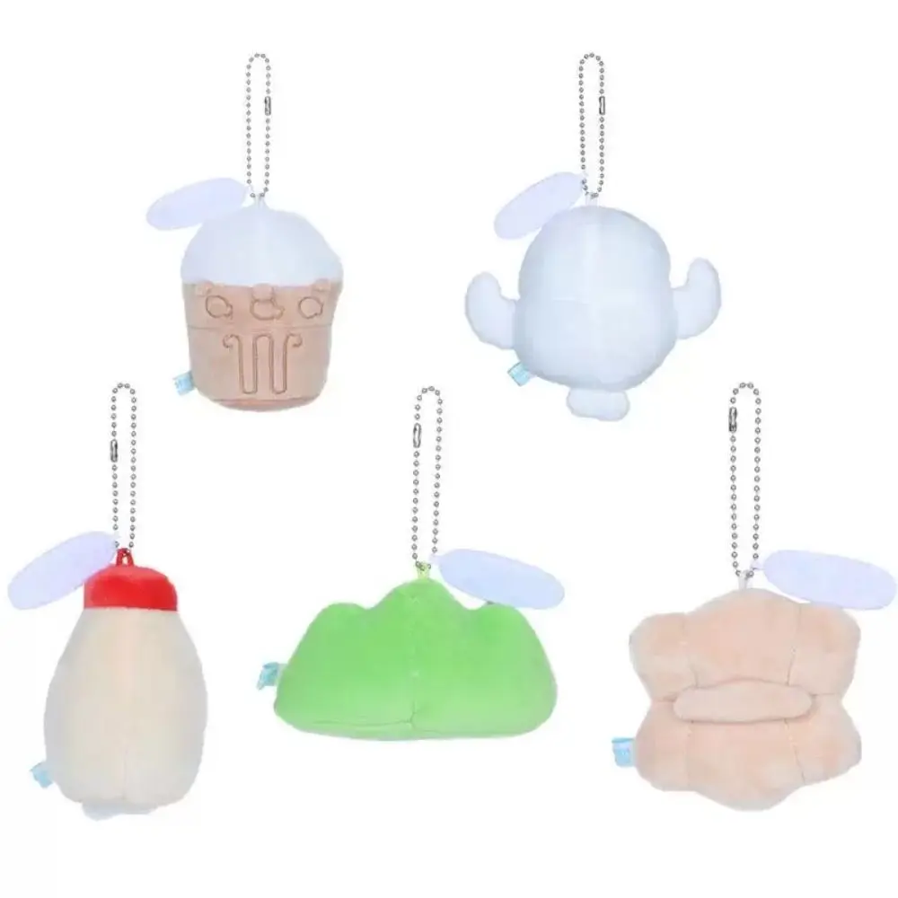 الكرتون الكرتون ختم قلادة لينة أفخم محشوة أفخم دمية مفتاح سلسلة ظهره الديكور العشب حقيبة بنقوش كرتونية سحر على ظهره