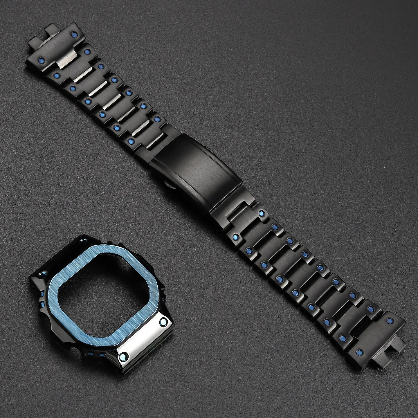Suitable for Casio Small Square GMW-B5000 MRG-B5000 Stainless Steel Case Strap Retrofit Replacement Kit