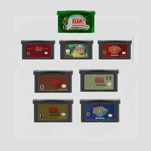 Игровая карта GBA для 32-битной игровой консоли: Link To The Past, Awakening DX, Minish Cap, Swords, Ages, Seasons (версии для США/Европы)