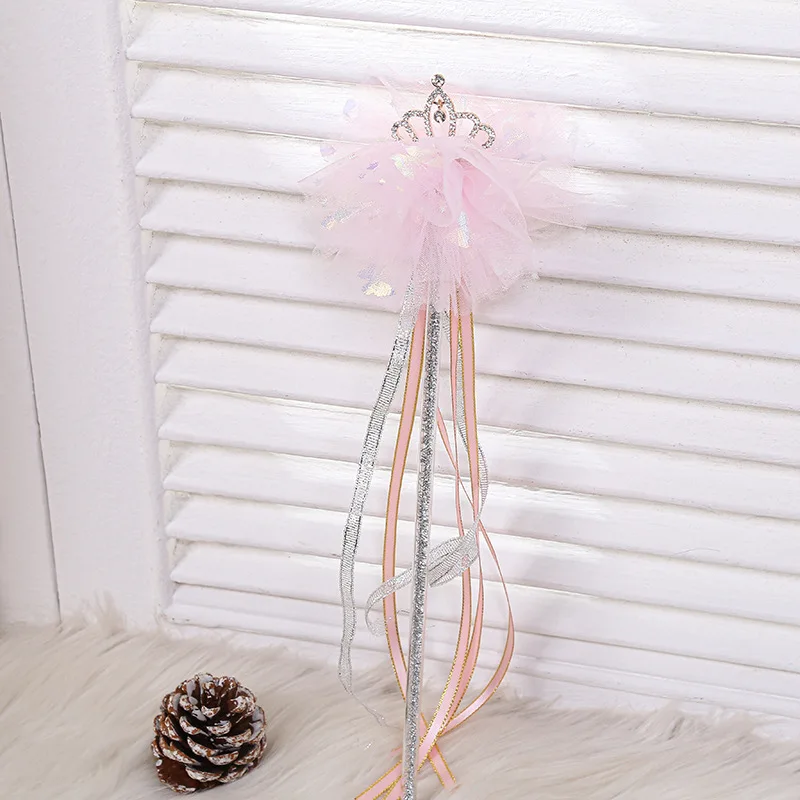 2024 New Sweet Girl Angel Magic Wand Tassel Fairy Wand Colorful Cute Children Party Dress Up Performance Cosplay Props